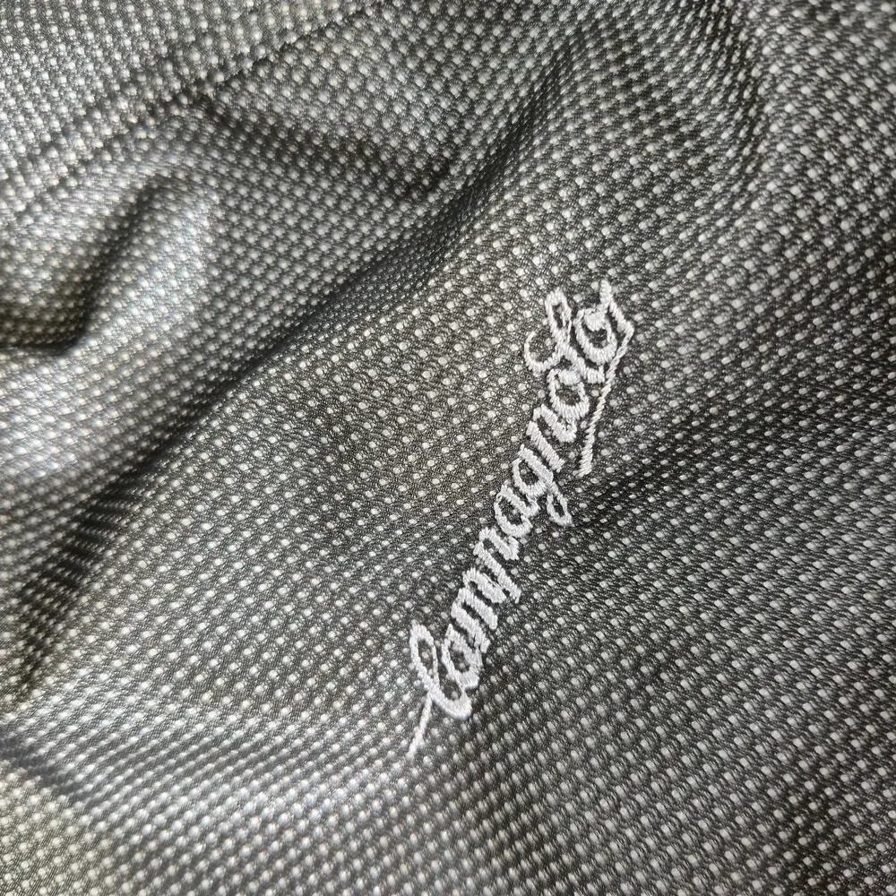 Campagnolo Gray Black Full Zip Cycling Jersey Jacket Vintage Women's XXL